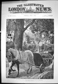 Antique Print Emperor Germany Daily Drive Park Charlottenburg E Hosang 1888
