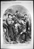 Old Personal Staff Gen Garibaldi Caprera Basso Papaleo Stagnetti 1861 Victorian