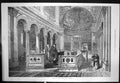Original Old Antique Print Sketches Rome Interior Basilica St Clement 1872 19th