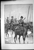 Old Print Armies Continent Russia Cossacks Guard Ural Crossing River 1888 19th