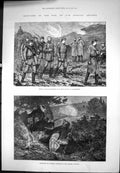 Old War Russian Deserters Shot During Engagement Turkish Outpost 1877 Victorian