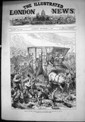 Old Antique Print Russian Wounded Siers Begging Carried Field Battle 1877 19th