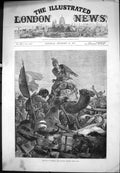 Original Old Antique Print War Armenia Turkish Retreat From Kars 1877 Victorian