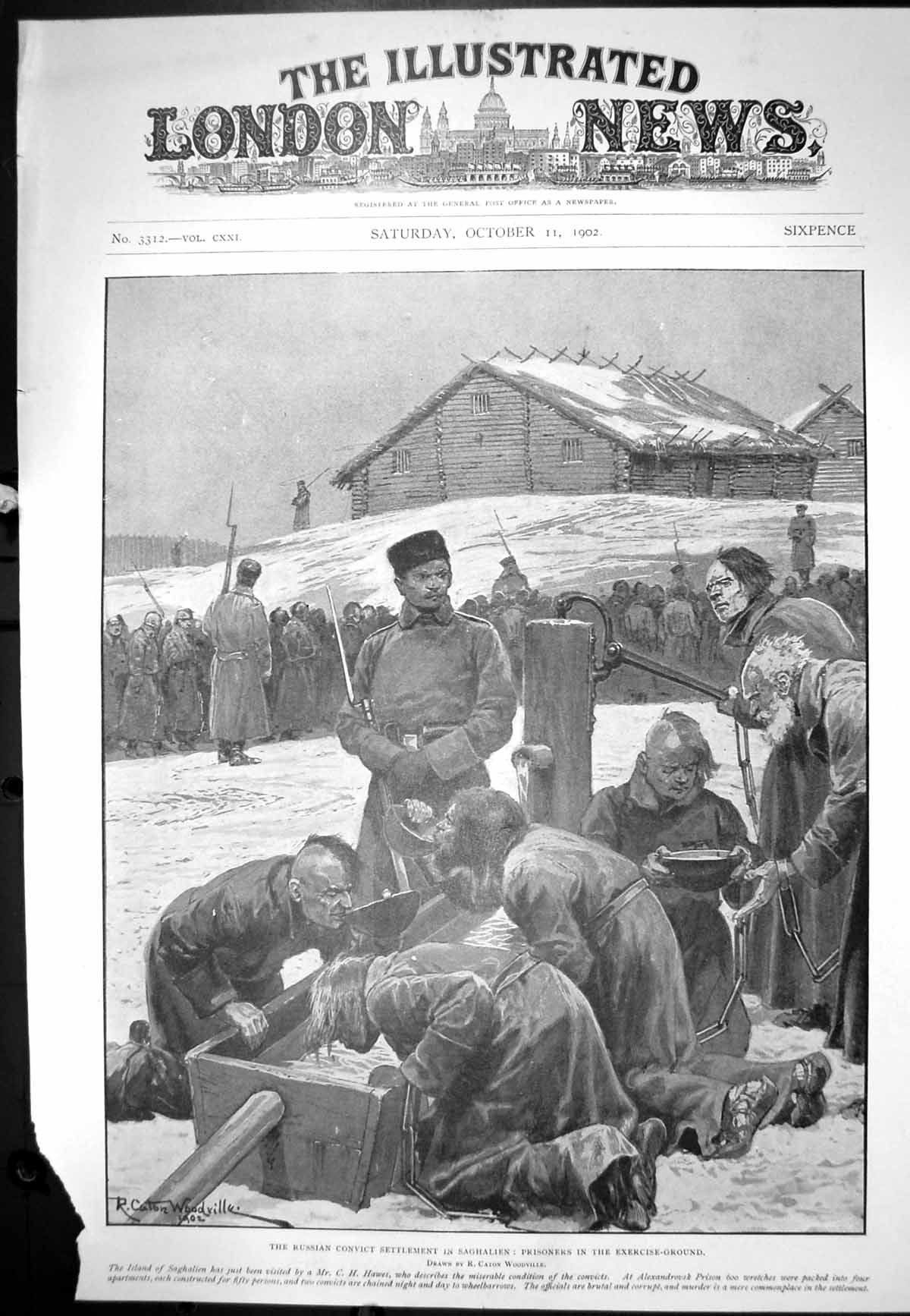 Old Russian Convict Settlement Saghalien Prisoners Exercise Ground 19 20th