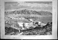 Antique Old Print Russian Military Positions Asia Krasnovdsk Caspian Sea 1885