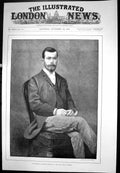 Old Antique Print His Imperial Majesty Nicholas 11 New Czar Russia 1894