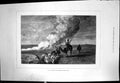 Old Antique Print Dust Storm Steppes Central Asia Hores Camel Sheep 1878 19th