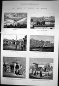 Old Mission Yarkund Kashgar Sasser Pass Palace Lamas Bazaar Leh 1874 Victorian