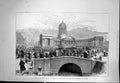 Old Print Kazan Cathedral St Petersburg People Spot Emperor Murdered 1881 19th