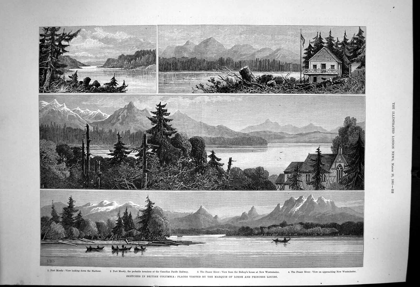 Old British Columbia Places Visited Marquis Lorne Princess Louise1883 Victorian