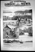 Old Print Venezuela Question Debatable Land British Guiana Mazaruni 1895 19th