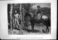 Original Old Antique Print Harry Heathcote Gangoil Boscobel Axe Watching 1873