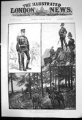 Antique Old Print Austro Hungarian Army Hungarian Jager Rifles Hussars 1888