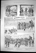 Old Print Austrian Infantry Practice New Mannlicher Repeating Rifle 1888 19th