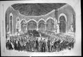 Old Antique Print Funeral King Belgians Burial Service Chapel Laeken 1865 19th