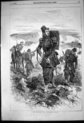 Original Old Antique Print Chasseurs De Vincennes Horse Backpacks Rifles 1856
