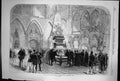 Antique Print Grave Charles Dickens In Poets Corner Westminster Abbey 1870 19th