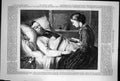 Antique Print A Wounded Danish Sier And His Betrothed Madame Jerichau 1870 19th