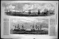 Old Print Allied Steamers On The Look-Out Before Sebastopol Turkish 1855 19th