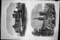 Old Print Caerphilly Castle Llandaff Cathedral Archaeological Wales 1871 19th