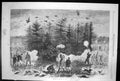 Antique Print A Sandringham Banquet Shooting Sport Forest Beating Dogs 1870