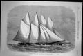Antique Old Print International Yacht Races Start East End Isle Wight 1870 19th