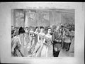 Original Old Antique Print Athens Royal Wedding State Ball Royal Palace 1889