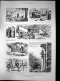 Antique Print Ruins Jesuit College Churches Brazil Cana Mill Castanho 1895 19th