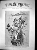 Original Old Antique Print Thirsty Troopers Rhodesia Native Water Pit 1896 19th
