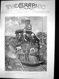 Antique Old Print 7Th Hussars Rhodesia Train Prince Alxander Teck Agnew 1896