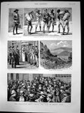 Original Old Antique Print Transvaal GFields Woodbush Zoutspansberg 1890 19th