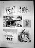 Old Antique Print Swaziland Queen Bushmen Executioner Diamond Mine 1890 19th