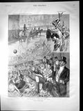 Antique Old Print Mid Lent Festival Paris Peche Aux Balloons Opera House 1899