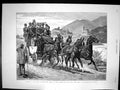 Original Old Antique Print Comte De Madre Driving Coach Times Road Lourdes 1891