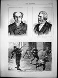 Antique Print Guards Fire Rue De Rivoli Paris PrDe Morgan Dr Chambers 1871 19th