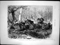 Original Old Antique Print Rallie-Papier Paper Chase Horseback France 1873 19th