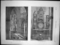 Original Old Antique Print Interior Strasburg Cathedral Astronomical Clock 1870