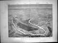 Old Birds Eye View Paris Its Fortifications Mont Valerien Seine 1870 Victorian