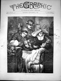 Antique Print Angels Mercy Nursing Wounded Sier Sponging Brow Candle 1870 19th