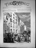 Antique Old Print Zouaves Last Will And Testament Caserne D'Infanierie 1870