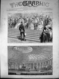 Old Opening Vienna Exhibition Archduke Charles Louis Addressing 1873 Victorian