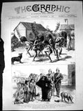 Antique Print Great North West With Marquis Lorne Buffalo Dance S Hall 1881