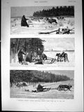 Old Reindeer Journey Across Northern Siberia Kara Sea Obi Sledge 1889 Victorian