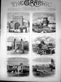 Old Russian Expedition Khiva Khans Palace Temple Palace Gateway 1873 Victorian