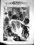 Old Festivities Russia View Ice Hills St Petersburg Shovel Broom 1874 Victorian