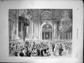 Antique Print Festivities St Petersburg Ball Nobles Club Crowds People 1874