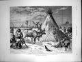 Old Laplanders Encampment Neva St Petersburg Reindeer C Roberts 1874 Victorian