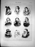 Old King Italy Germany King Victor Emmanuel Princess Margherita 1873 Victorian
