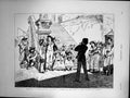 Old Antique Print Rome Artists Choosing Model Steps Trinita De Monti 1873 19th