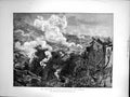 Old Antique Print Eruption Mount Vesuvius Lava Torrent Sydney Hall 1872 19th